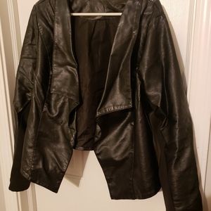 Faux Leather Moto Jacket